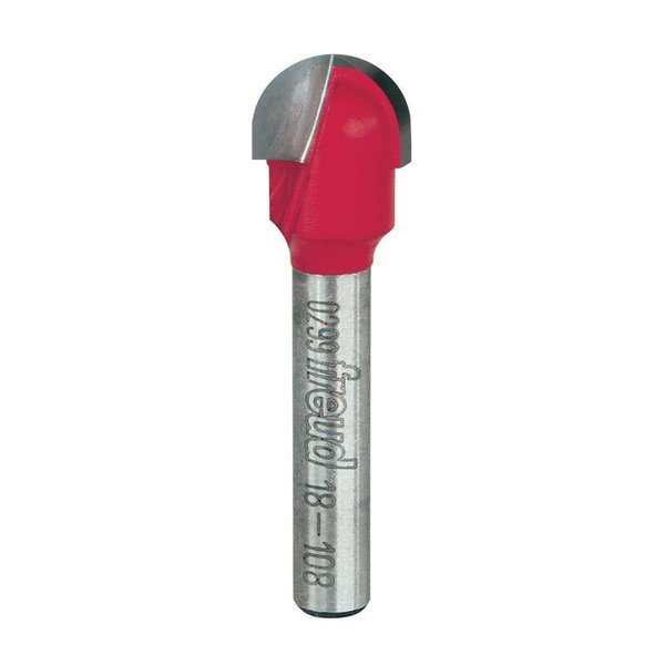 Diablo Freud 1/2 in. D X 1/4 in. X 1-13/16 in. L Carbide Round Nose Router Bit 18-108